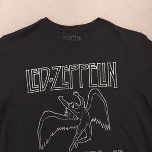 Led Zeppelin Band Graphic Short Sleeve T Shirt Adult Mens Size Medium M Black